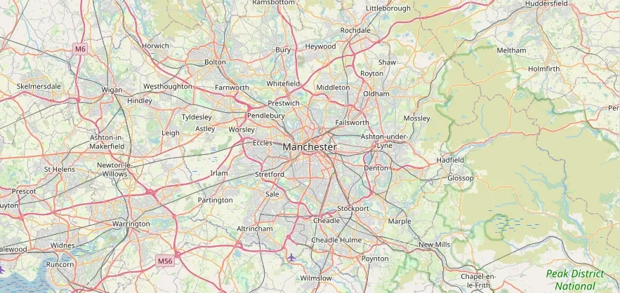 Map of the Manchester area we cover